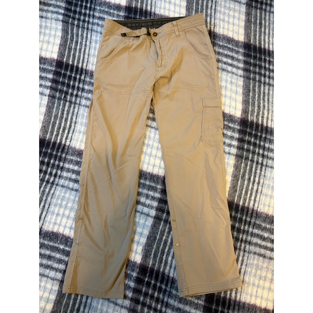 Prana Mens Hiking Pants Tan 32x32